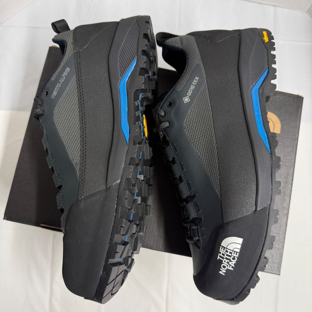 The North Face men Verto Alpine GORE-TEX Hiking Shoes Grey Black vibram 10.5 NOB - Picture 5 of 10